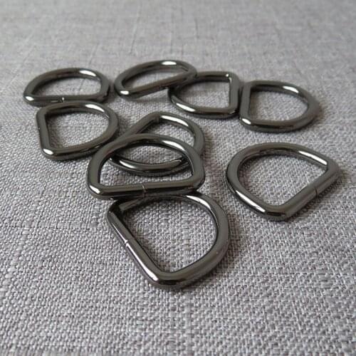 50 pcs 15mm 20mm 25mm 32mm metal strap belt buckle clasp D ring DIY bag dog collar leash harness sewing garment DIY accessory