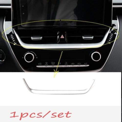 Car Navigation Strip Cover Trim Frame Sticker for Toyota Corolla E210 2019 2020 Car Styling Accessories