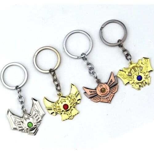 Game LOL Keychain Legends Key Chain hero Sword League Rank Key Ring Key Holder Chaveiro Jewelry