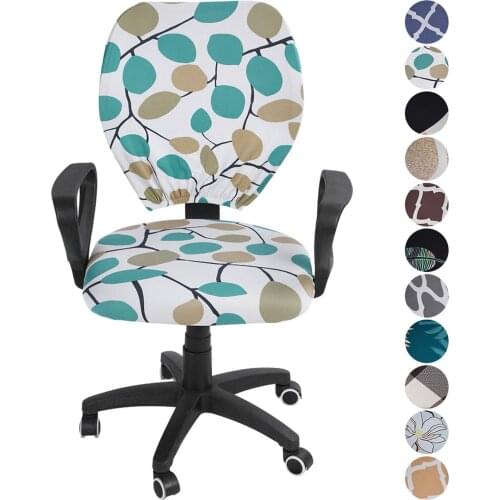 Office Gamer Chair Cover Slipcover Armchair Protector Stretch Seat Jacquard Removable Computer Case Gaming Multicolor Washable