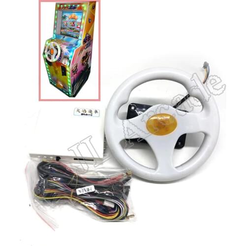 Childrens game machine English version Happy Racing Game Simulated racing game video game board VGA output for LCD