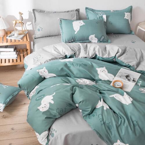 Cow leopard printed Pattern Kid Bed Cover Set Duvet Cover Adult Child Bed Sheets and Pillowcases Comforter Bedding Set 61071