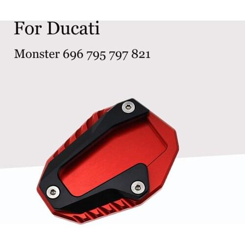 For Ducati Monster 696 795 797 821 Motorcycle Modified Foot Brace Foot Pad Side Support Plus-Sized Large Pad Accessories
