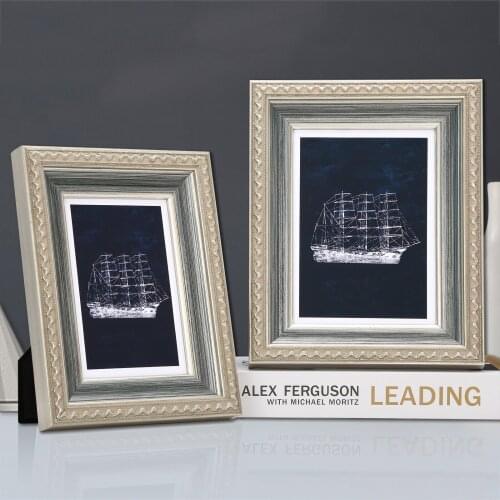 6/7/10 Inch Modern Light Luxury Solid Wood Photo Frame Living Room Ornaments