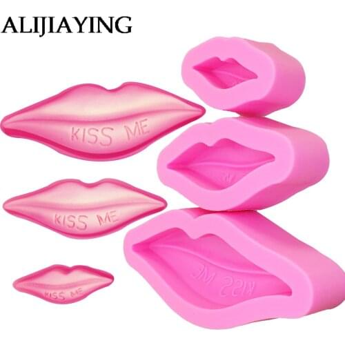 M1130 Sexy Lips Silicone Mold Fondant Mould mouth Cake Decorating Tools Chocolate Gumpaste Molds, Sugarcraft, Kitchen Gadgets