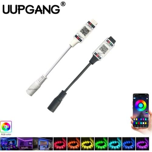 Mini RGB Bluetooth Controller DC 5V 12V 24V Music Bluetooth LED Controller Light Strip Controller for 5050 3528 RGB LED Strip