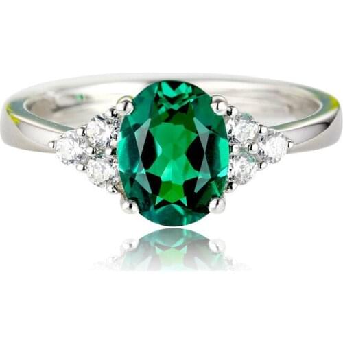Fashion Green Cubic Zirconia Ring for Women Girls Ladys Crystal Rings Trendy Wedding Engagemant Bridal Jewelry Gift YRI150