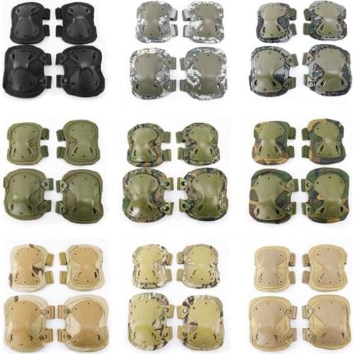 Outdoor Sports KneePad Elbow Pad Tactical Military Knee Elbow Protector Army Airsoft Working Hunting Skating Kneecap Safety Gear