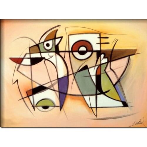 Wall Art For Bathroom Abstract Canvas Hand Painted Oil Artwork City Dynamics Modern Pictures For Bedroom Living Room Decor Large