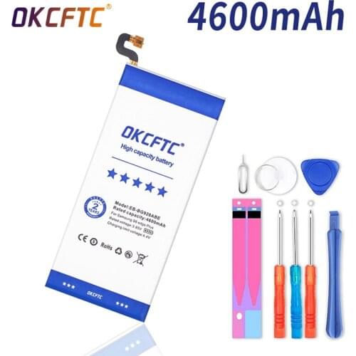 OKCFTC Original Battery EB-BG928ABE For Samsung Galaxy S6 edge Plus+ SM-G9280 G928P G928F G928V G9280 G9287 4600mAh with Tools