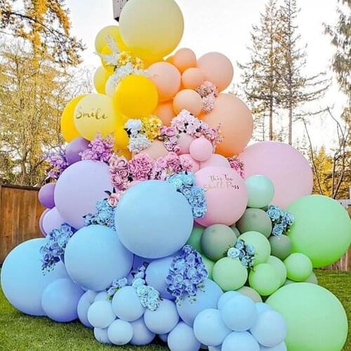 5/10/12/18/36Inch Macaron Pastel Latex Balloons Colorful Large Ballon Wedding Decor Birthday Party Round Inflatable Globos