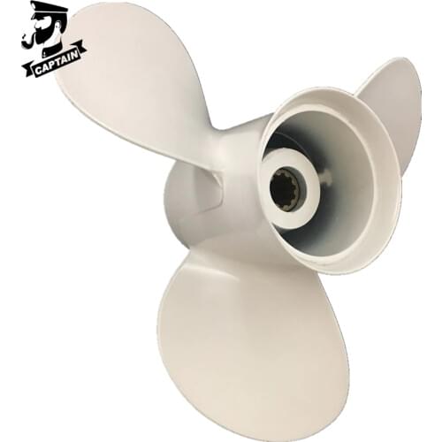 Captain Propeller 10.25x11 Fit Yamaha Outboard Engines 20HP 25HP 30HP F20 F25 F45 Aluminum 10 Tooth Spline RH