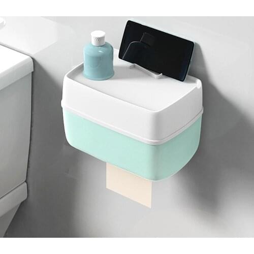 ABS Household Tissue Box Bathroom Kitchen Bedroom Mini Drawer Tray Waterproof Shelf Box Easy to Install Bathroom Supplies