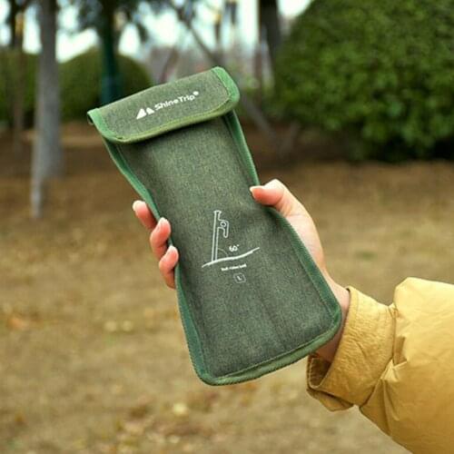 Portable Tent Pegs Storage Bag Holder Case Organizer Hammer Pouch Stuff Sack