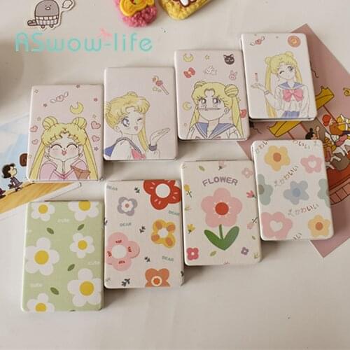 Portable Cute Makeup Mirror Small Folding Double-sided Mirror Vanity Mirror Magnifying Mirror Small Vanity Makeup Vanity