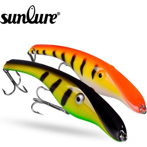 1pc Fishing Bait Exported to Usa Market 3D Fishing Tackle 8 color 44g/14.5cm High Quality Fishing lure With 2/0# Hook