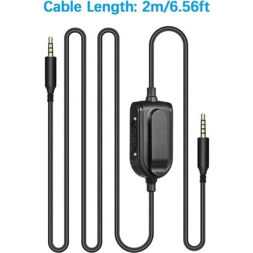 Replacement Sound Cord For Astro A10 A40 Gaming Headset 2M 3.5mm Plug Audio Cable Earphone Line For Game Headphone Earphone New