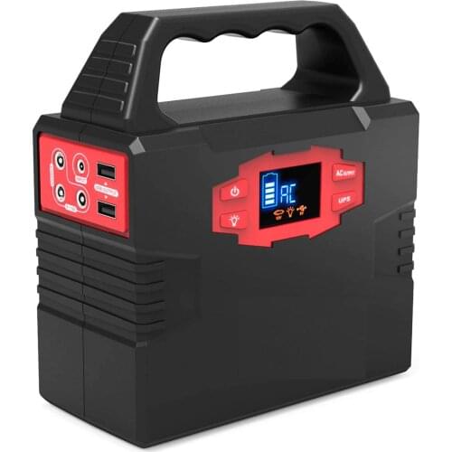 Solar Generator 150WH Power Station Portable Car Home Power Bank Muitl-Function Supply Energy 3 DC Out put With Bright LED Panel