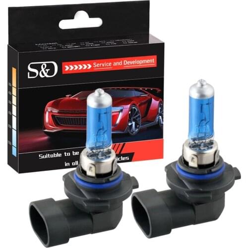 2pcs 9005 HB3 55W 12V Super Bright Halogen Bulb Car Headlight Lamp Fog Lights High Power Auto Light Bulbs 5000K White