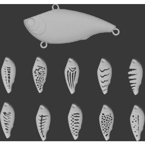 WLure Hard Plastic 3D Stencil for UPL540