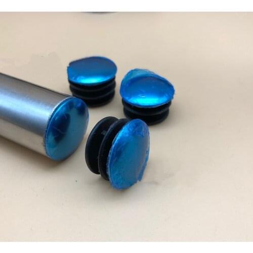 10pcs 25mm Round Steel Pipe Insert Plugs black plastic blanking end caps furniture leg tube Hole dust Cover floor protector pad