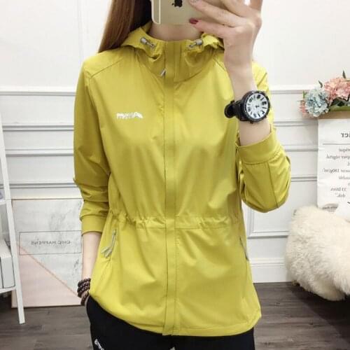 Sun protection clothing womens breathable waist waist slimming hiking windbreaker jacket sun protection clothing skin clothing