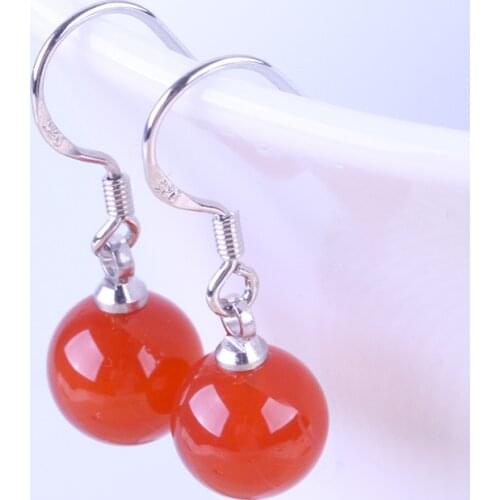 Natural Red Black Stone Drop Earrings For Women Earring Earings Jewelry Earing Brincos Oorbellen Pendientes GIFT Wholesale A2533
