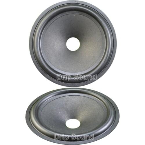 2pcs 6.5" inch 160mm 25.5mm Core Speaker Cone Paper Basin Woofer Drum Paper Rubber Edge Trumper Bass Repair Parts
