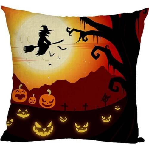 40x40cm 45x45cm Happy Halloween Pillowcase Throw Cushion Pillow Cover Printing Cushion Pillow Case Bedroom Office 5
