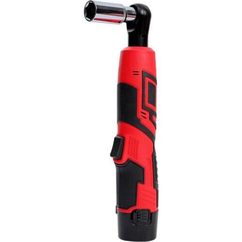 60Nm Cordless Electric Wrench 12V 3/8 Ratchet Wrench for Removal Screw Nut with 2 Rechargeable Lithium Battery & Charger Kit