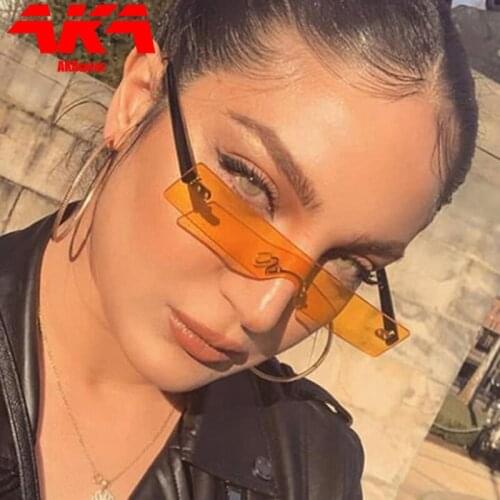 AKAgafas 2021 Small Rectangle Sunglasses Women Retro Square Women Glasses Luxury Designer Eyewear Women Vintage Gafas De Mujer