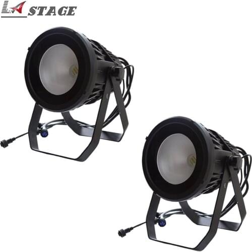 Free Shipping 2pcs/lot 200W RGBW 4in1 DMX512 Led COB Par Can Light Waterproof IP65 Led Stage Lighting China Led Lighting