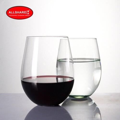 Lead-free glass stemless hand-blown suitable for party family restaurant set 2 pieces 550ml / 19oz free shipping 900067/68