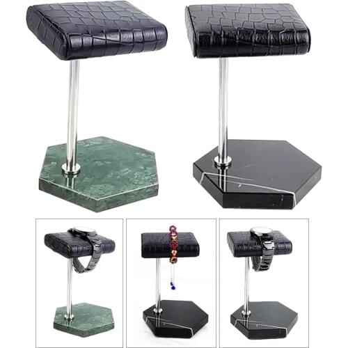 Watch Stand Organizer & Holder Natural Marble Base Watch Box Case Display for Watch Rings Bracelet Jewelry Organizer Rack Gifts