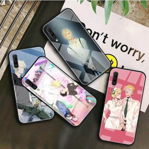 Banana Fish Tempered Glass Case For Samsung Galaxy A10S A10E A20S A20E A30S A40 A50S A60 A70 A80 A90 A7 A8