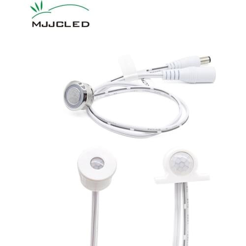 Motion Sensor 12V PIR Sensor 12 Volt 24V Touch Sensor DC Connector Light Movement Detector ON OFF Switch Light Timer Infrared