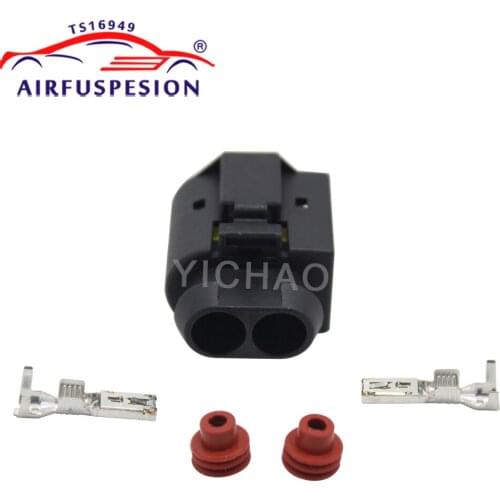 For Mercedes W221 W164 W251 W166 W222 AMK Discovery 4 Air Compressor Pump Motor Opposite Plug with Pin 2213200704 1643201204