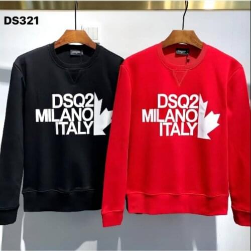Classic 2021 fw Autumn Winter Dsquared2 Women/Men Printed Unisex Casual Loose Sweatshirt DS321