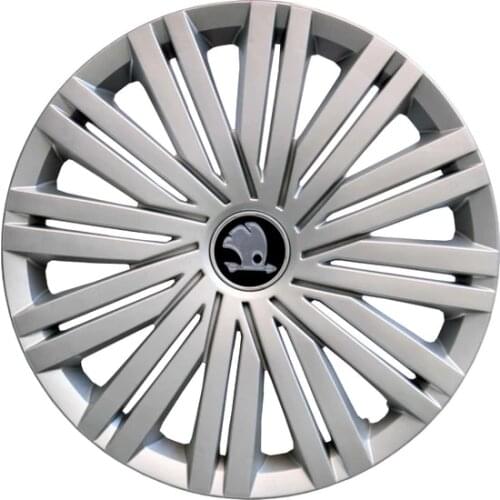 Car Wheel Rim Cover 15 inch Flexible Caps For Skoda Octavia Rapid R15 inch 4pcs/set Skoda Replacement Emblem ABS Plastic