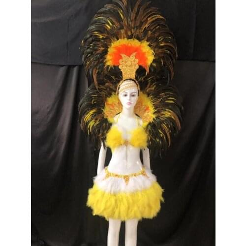 Lo spettacolo di danza copricapo di piume di accessori di abbigliamento La FESTA La Maschera IL Festival