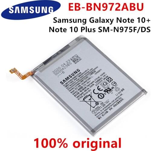 SAMSUNG 100% Orginal EB-BN972ABU 4300mAh Battery For Samsung Galaxy Note 10+ Note 10 Plus SM-N975F SM-N975DS phone Batteries