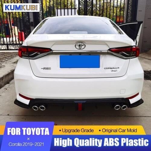 Fit For Corolla Spoiler Auto Part ABS Plastic Black White Color Rear Trunk Boot Wing Spoiler For Toyota Corolla 2019 2020 2021