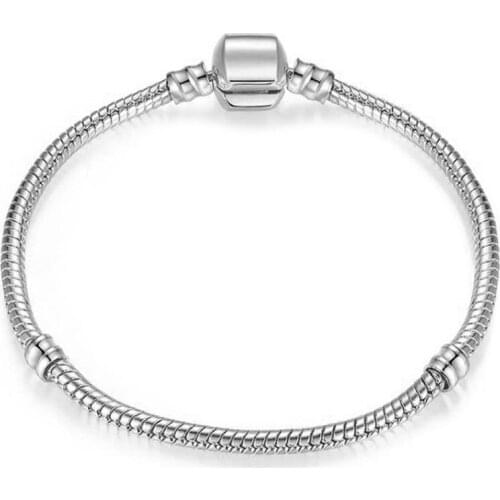 Simple Style Silver Color Snake Chain Women Bracelet Fashion Bangle For Lovers