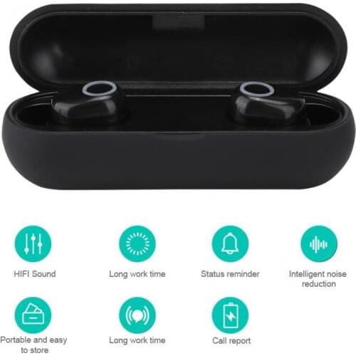 Q10-TWS Portable Bluetooth Headset Wireless Binaural Stereo Earphone Sport Running Earbuds with Charging Box Brand New kulaklî