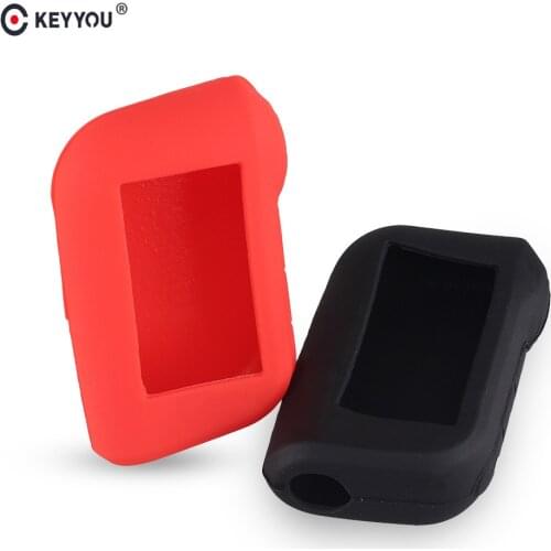 KEYYOU A93 Keychain Silicone Cover Key Case Prefect For Starline A93 Two Way Car Alarm Remote Controller A63 LCD Transmitter