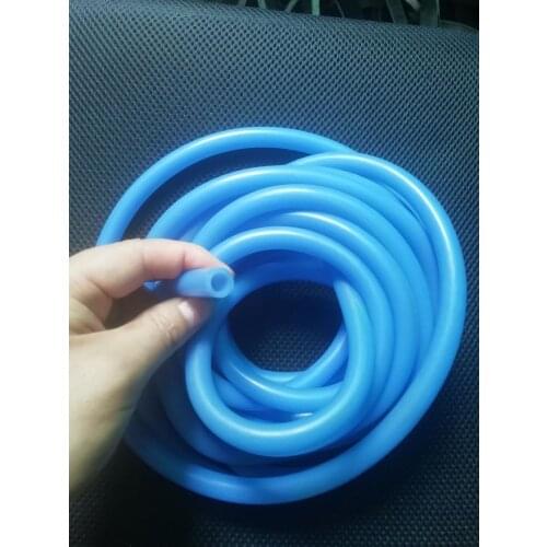 Blue Silicone rubber tube 2x4 3x5 3x8 4x6 4x7 5X7 mm pipe Hose