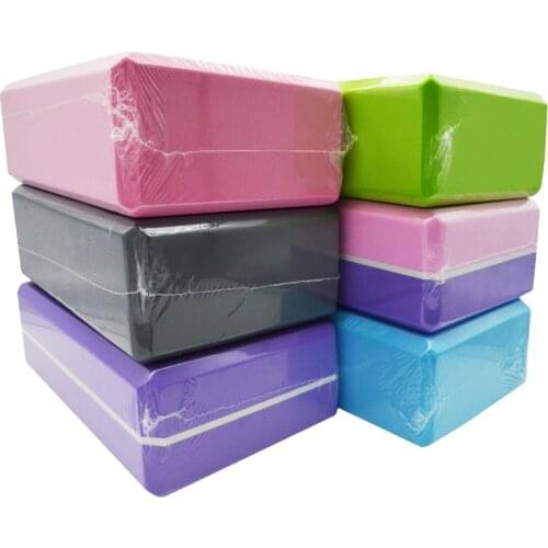 1pcs Fitness Double-color Yoga Blocks High Density Dance Assistant Beginner Foam Brick Children Training Bricks Pilates Gymnasio
