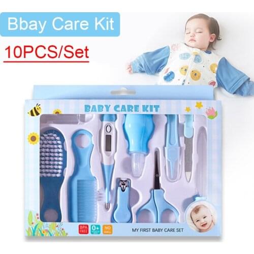 10Pcs Baby Nail Trimmer Healthcare Care Kit Portable Newborn Nail Clipper Safe Set Children Healthcare Temperature Accessories