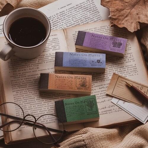 100Pcs/Lot Antique Book Pages Flower Label Material Paper Junk Journal Planner Scrapbooking Vintage Decorative DIY Craft Paper