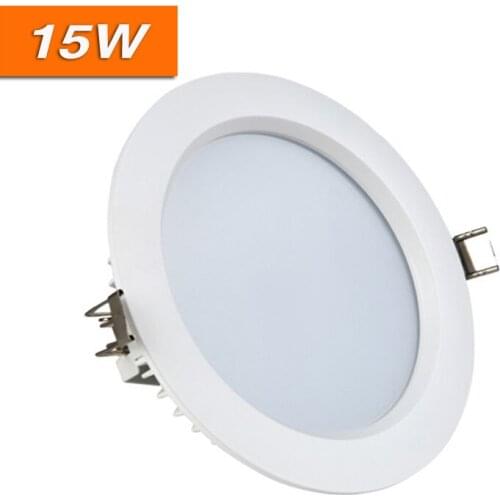 20pcs/lot Driverless 15W Ceiling Spot LED Downlighters AC220V Driverfree LED Down Light Dimmable White Lamps